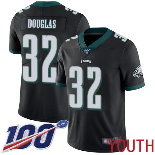 Youth Philadelphia Eagles #32 Rasul Douglas Black Alternate Vapor Untouchable NFL Jersey Limited Player